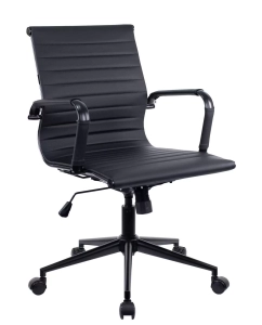 Купить Кресло Everprof Операторское кресло Everprof Leo Black T Экокожа Черный в E-mobi