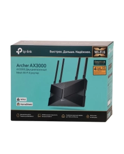 Купить Wi-Fi роутер TP-Link Archer AX3000 черный (FK-2703395)  в E-mobi