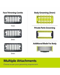 Купить Триммер Philips OneBlade QP1624/10 черный  в E-mobi