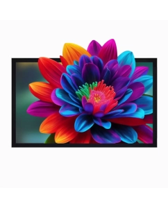 Купить Экран для проектора S-OK SCFRV-332x186 150&quot; 16:9 на бархатной раме, PS White, черная рама  в E-mobi