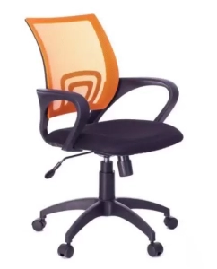 Купить ЯрКресло Кресло Sti-Ko44/LT/orange спинка сетка оранжевый, сиденье черный, на пиастре в E-mobi
