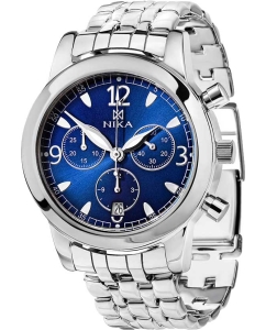 Купить Российские серебряные наручные часы NIKA 1806.0.9.84H.6.130 с хронографом в E-mobi