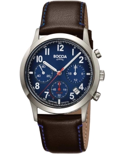 Купить Титановые наручные часы Boccia Titanium 3735-02 с хронографом в E-mobi