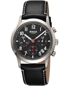 Купить Титановые наручные часы Boccia Titanium 3735-01 с хронографом в E-mobi