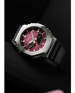 Купить Японские наручные часы Casio G-SHOCK GBM-2100A-4B с хронографом  в E-mobi