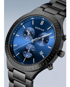 Купить Титановые наручные часы Bering ber-11743-727 с хронографом  в E-mobi