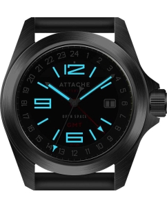 Купить Российские механические наручные часы ATTACHE OPEN-SPACE-GMT-BGREEN  в E-mobi