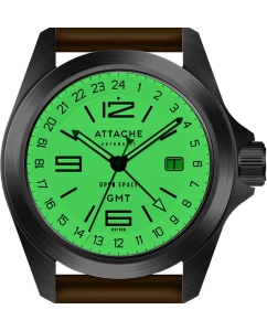 Купить Российские механические наручные часы ATTACHE OPEN-SPACE-GMT-BLUM  в E-mobi