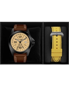 Купить Российские механические наручные часы ATTACHE OPEN-SPACE-GMT-BLUM  в E-mobi