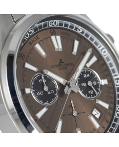 Купить Наручные часы Jacques Lemans 1-2117ZG с хронографом  в E-mobi