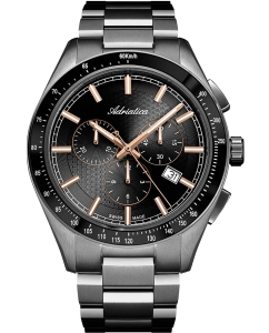 Купить Швейцарские наручные часы Adriatica A8245.S1R6CH с хронографом в E-mobi