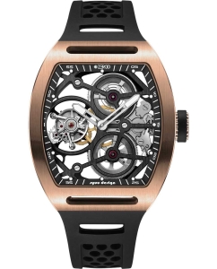 Купить Японские механические наручные часы ZEROO ZT004-01RBK в E-mobi