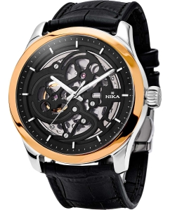 Купить Российские механические серебряные наручные часы NIKA 1378.0.19.57A.B в E-mobi