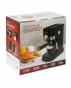 Купить Рожковая кофеварка Energy EN-256R черный  в E-mobi