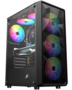 Купить Корпус компьютерный 1stPlayer FD3 (FD3-BK-4F1) черный в E-mobi