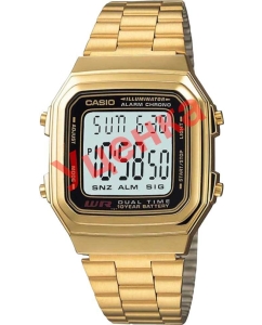 Купить Японские наручные часы Casio Vintage A-178WGA-1A-ucenka-1 с хронографом  в E-mobi