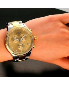 Купить Швейцарские наручные часы Tissot T116.617.22.021.00 с хронографом  в E-mobi