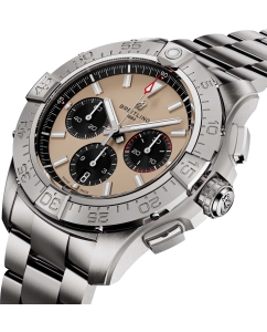 Купить Швейцарские механические наручные часы Breitling AB0147101A1A1 с хронографом  в E-mobi