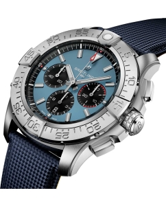 Купить Швейцарские механические титановые наручные часы Breitling EB0148101C1X1 с хронографом  в E-mobi