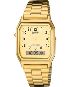 Купить Японские наручные часы Casio Vintage AQ-230GA-9B-ucenka-1 с хронографом в E-mobi