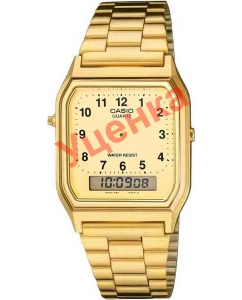 Купить Японские наручные часы Casio Vintage AQ-230GA-9B-ucenka-1 с хронографом  в E-mobi