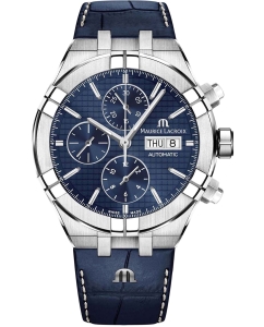 Купить Швейцарские механические наручные часы Maurice Lacroix AI6038-SS001-430-1 с хронографом в E-mobi
