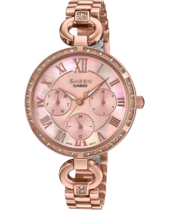 Купить Японские наручные часы Casio Sheen SHE-3067PG-4A-ucenka в E-mobi