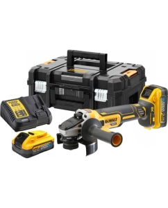 Купить Аккумуляторная угловая шлифмашина DEWALT DCG405H2T, 18 В, 125 мм, 9000 об/мин, с 2 АКБ 5 Ач и ЗУ, в кейсе TSTAK () DCG405H2T-QW в E-mobi