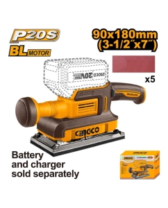 Купить Аккумуляторная шлифмашина INGCO INDUSTRIAL 20В CFSLI2031  в E-mobi