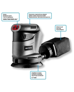 Купить Эксцентриковая шлифмашина GRAPHITE Energy+ 58g014  в E-mobi
