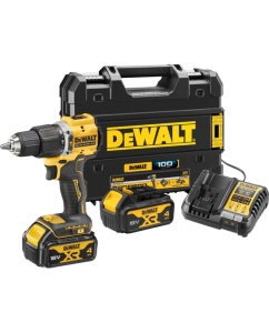 Купить Аккумуляторная ударная дрель-шуруповерт DEWALT DCD100YM2T, 18 В, 1650 об/мин, 28050 уд/мин, с 2 АКБ 4 Ач и ЗУ, в кейсе TSTAK DCD100YM2T-QW в E-mobi
