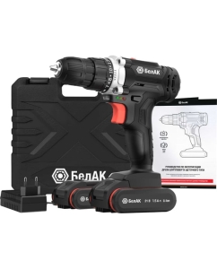 Купить Дрель-шуруповерт БелАК щеточная, 21V 40Hm, в кейсе, 2 АКБ БАК.53311 в E-mobi