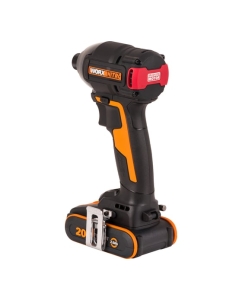 Купить Винтоверт ударный бесщеточный аккумуляторный WORX 20В, 200Нм, 2Ач х2, ЗУ 2А, кейс WX265  в E-mobi