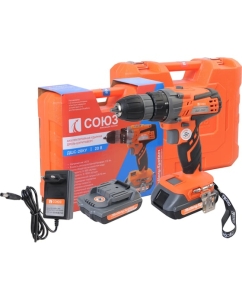 Купить Аккумуляторная ударная дрель-шуруповерт СОЮЗ 20 В, 1BatterySystem, 2 акк. 2 Ач, кейс ДШС-20КУ в E-mobi