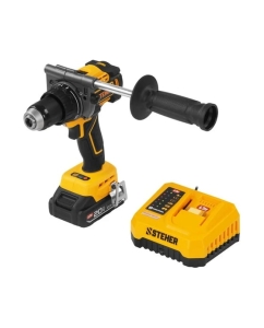 Купить Бесщеточная дрель-шуруповерт STEHER 20 В, 165 Н·м, 1 АКБ LMS (2 А·ч) CB-165-21 в E-mobi