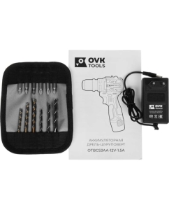Купить Аккумуляторная дрель-шуруповерт OVK TOOLS OTBCS3AA-12V-1.5A  в E-mobi