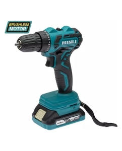 Купить Бесщеточная аккумуляторная ударная дрель-шуруповерт MINLI 10мм. 35N.m Li-ion 18Vx2 / DC106.2-2.0A в E-mobi