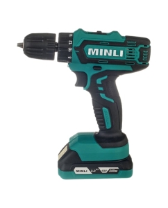 Купить Аккумуляторная дрель-шуруповерт MINLI 10mm 25N.m Li-ion 18Vx2 DC103.2-2.0A  в E-mobi