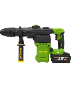 Купить Перфоратор аккумуляторный бесщеточный PROCRAFT PHA50 20В, 7 Дж, АКБ 8Ач+ЗУ, кейс PHA50 Li Set в E-mobi