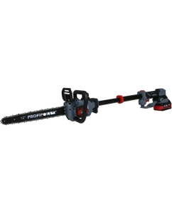 Купить Аккумуляторная бесщеточная цепная пила Profipower PL-12 с штангой телескопической (20В,12, Li-ion-2шт, 4.0Ач, 0-5800 об/мин,З/У, в коробке) E0285 в E-mobi