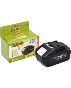 Купить Батарея аккумуляторная PROCRAFT BAT20/8  Li-Ion 20В 8Ач, type-c BAT20/8C  в E-mobi