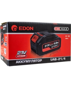 Купить Аккумулятор EDON UAB-21/4 (Li-ion, 21 В, 4,0A/ч) 22683  в E-mobi