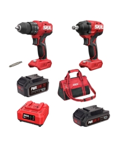 Купить Аккумуляторная ударная дрель-шуруповерт SKIL HD6280+ IW6720 + набор SC0060+BY5197 + BG3224 + BY5196 9-1-039 в E-mobi