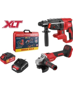 Купить Набор аккумуляторного инструмента WORTEX ALL1 XLT SET: перфоратор + ушм, в чемодане 956622 1329852 в E-mobi