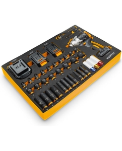 Купить Набор с аккумуляторным гайковертом RUNTEC ударными головками и аксессуарами 1/2, 8-32 мм, CrMo в ложементе EVA, 39 пр. RT-IWIS1E39F в E-mobi