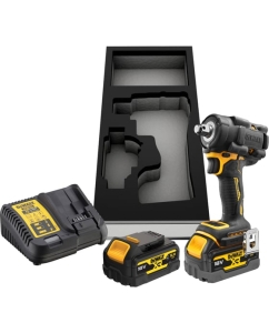 Купить Аккумуляторный гайковерт DEWALT DCF921P2G, 18 В, 610 Нм, 3550 уд/мин, с 2 АКБ 5 Ач и ЗУ, в чехле () DCF921P2G-QW в E-mobi