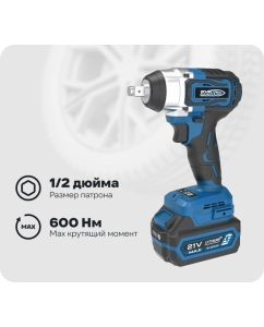 Купить Гайковерт ударный аккумуляторный бесщеточный Redbo OAW-21/600BL 28311 в E-mobi