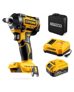 Купить Бесщеточный ударный гайковерт STEHER 20 В, 350 Н·м, 1 АКБ LMS (4 А·ч), сумка CWB-350-41 в E-mobi