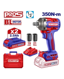 Купить Аккумуляторный ударный гайковерт emtop ECIWL2035 в E-mobi