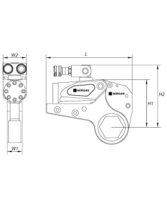 Купить Гидравлический кассетный гайковерт NORGAU 585-6474 Нм тип NHT21-065LPA 058111105  в E-mobi